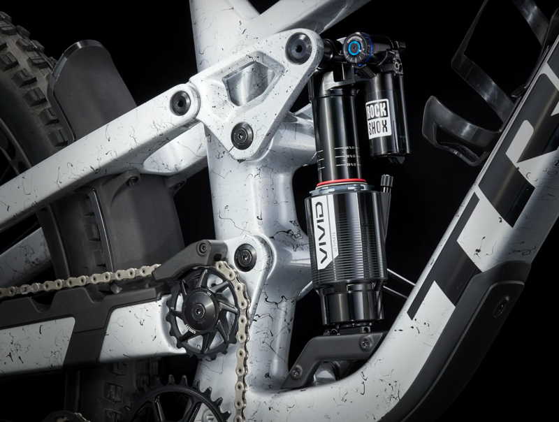 Trek Slash 9.9 XTR Gen 6 Full Suspension Mountain Bike 2024 in Argent Drizzle-5